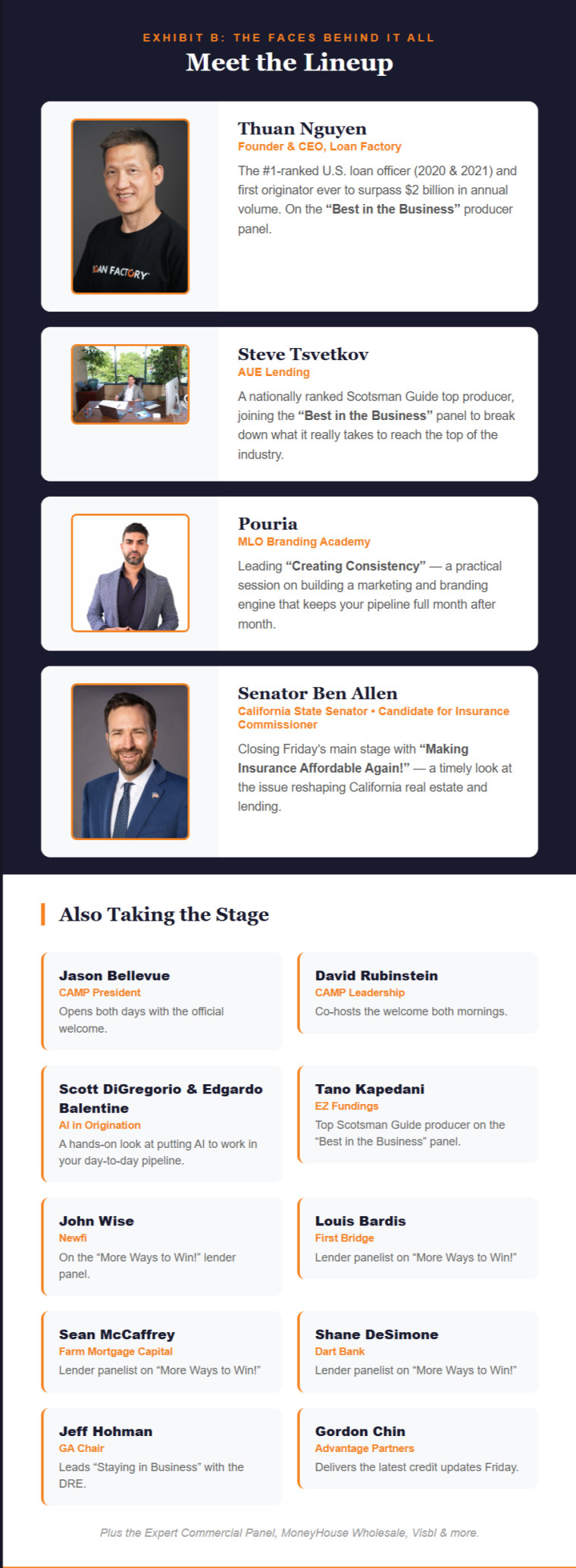 Speaker-spotlight email from the Summer CAMP campaign
