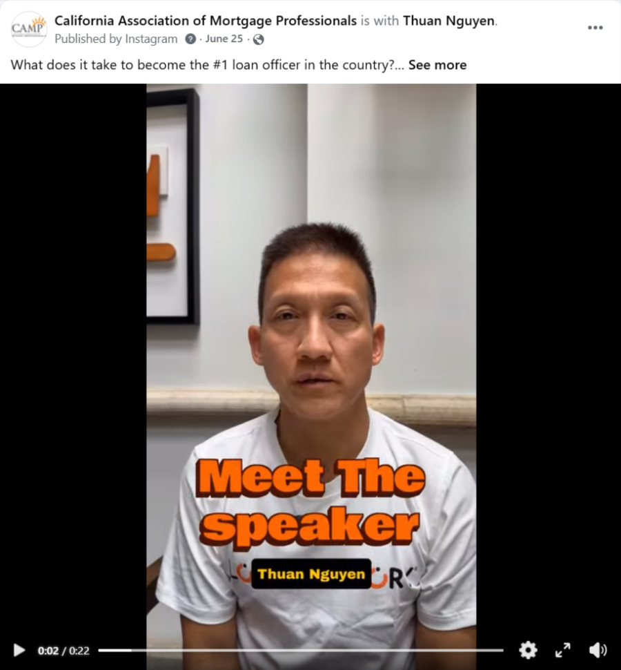 Social reel promoting Summer CAMP