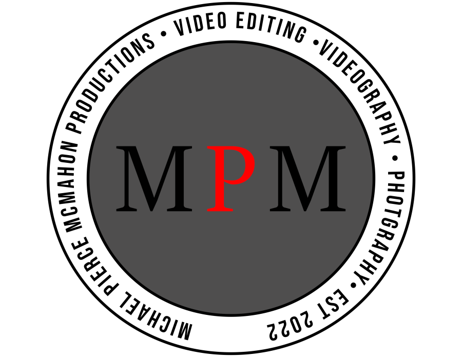 The original MPM Productions logo — video editing, videography, photography, est. 2022
